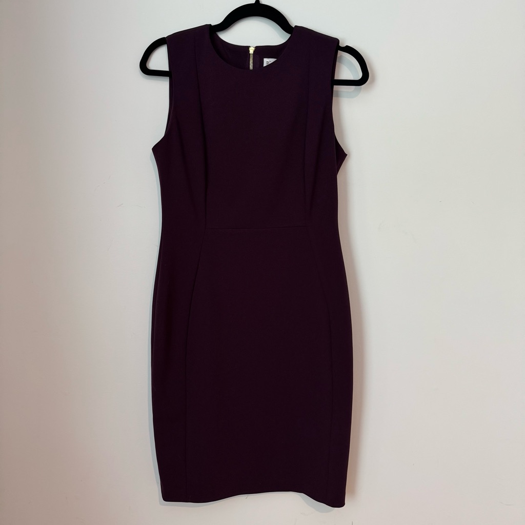 Calvin Klein Deep Purple Eggplant Mini Dress